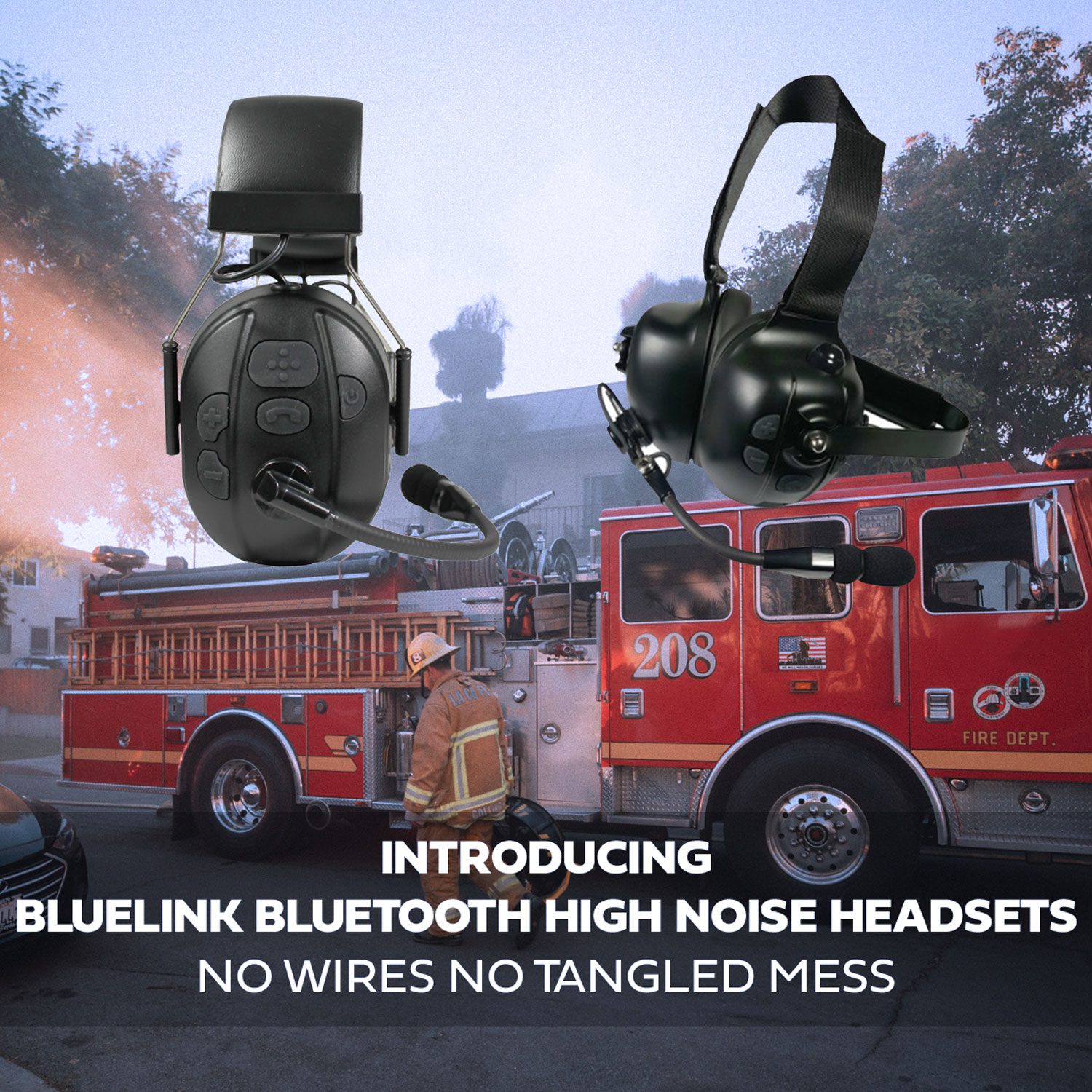 Code Red Headsets Bluelink Bluetooth High Noise Headsets